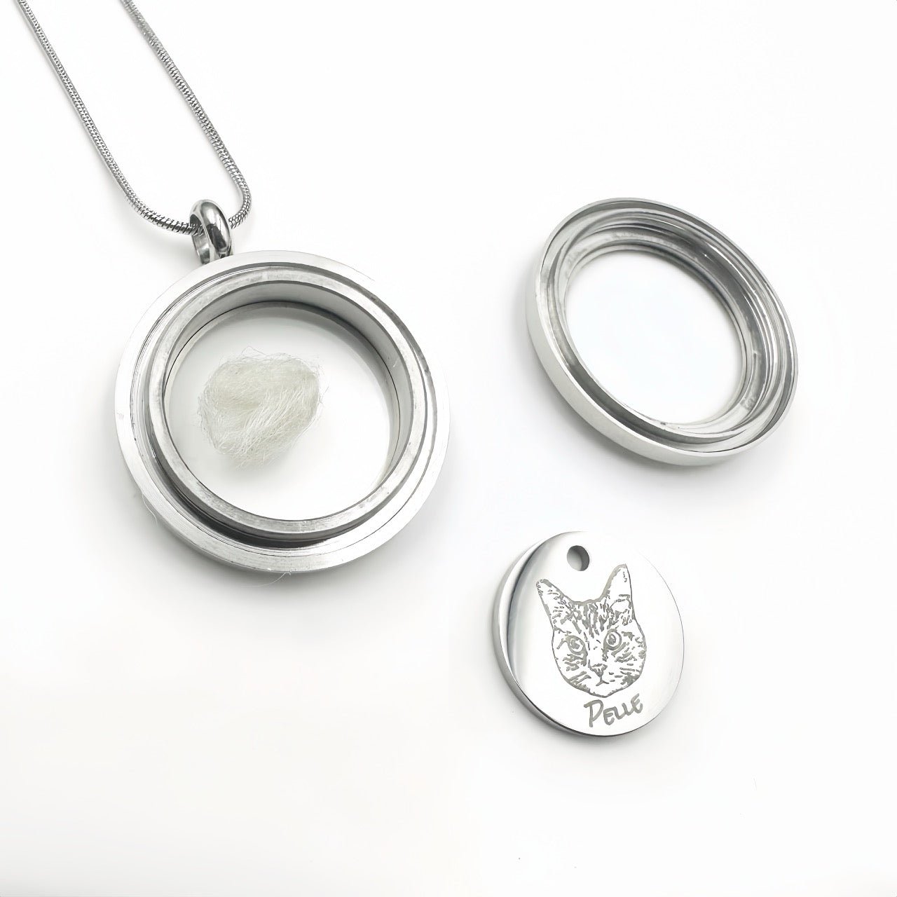 Boltiesd™ Custom Pet Necklace with Glass Round Box - Boltiesd™