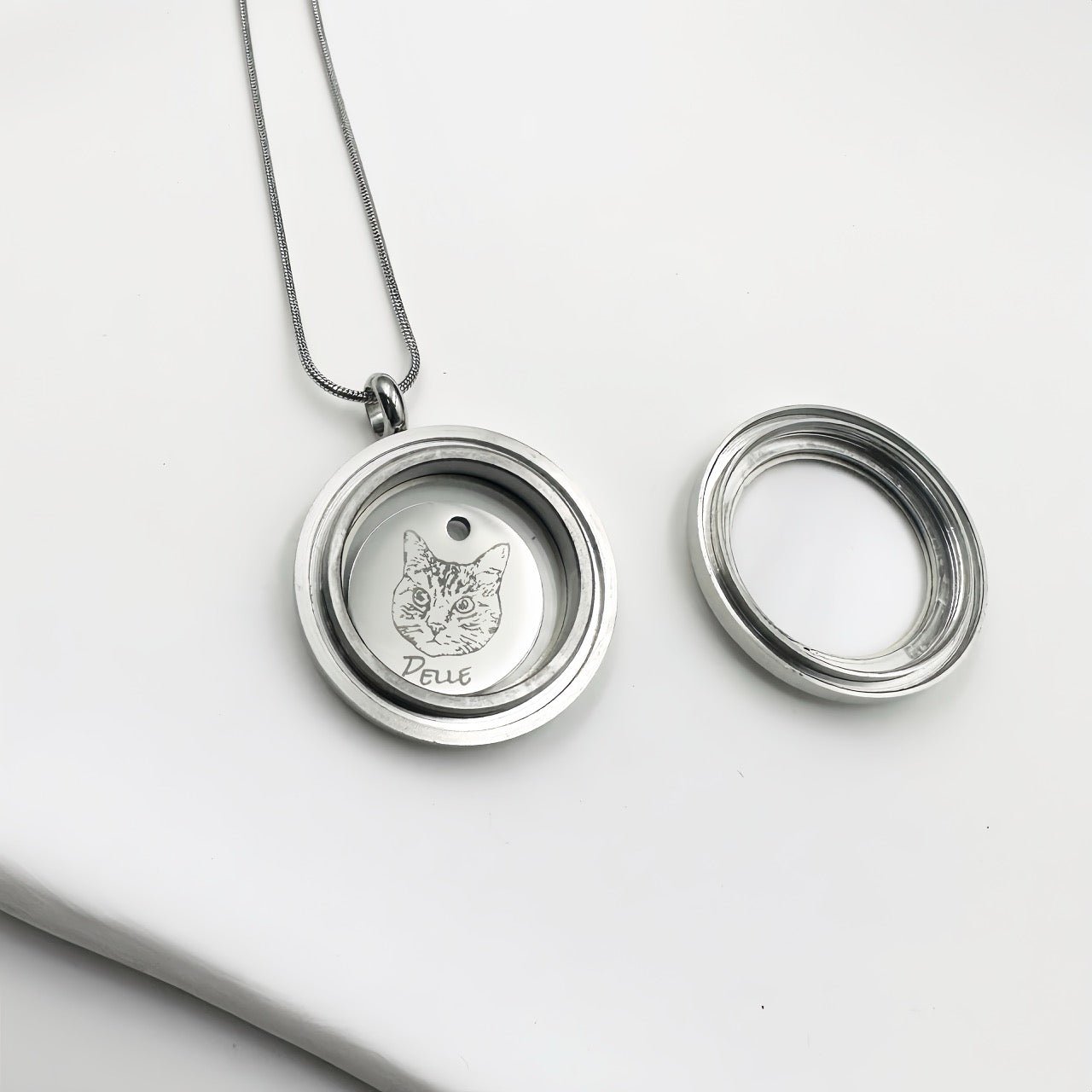 Boltiesd™ Custom Pet Necklace with Glass Round Box - Boltiesd™