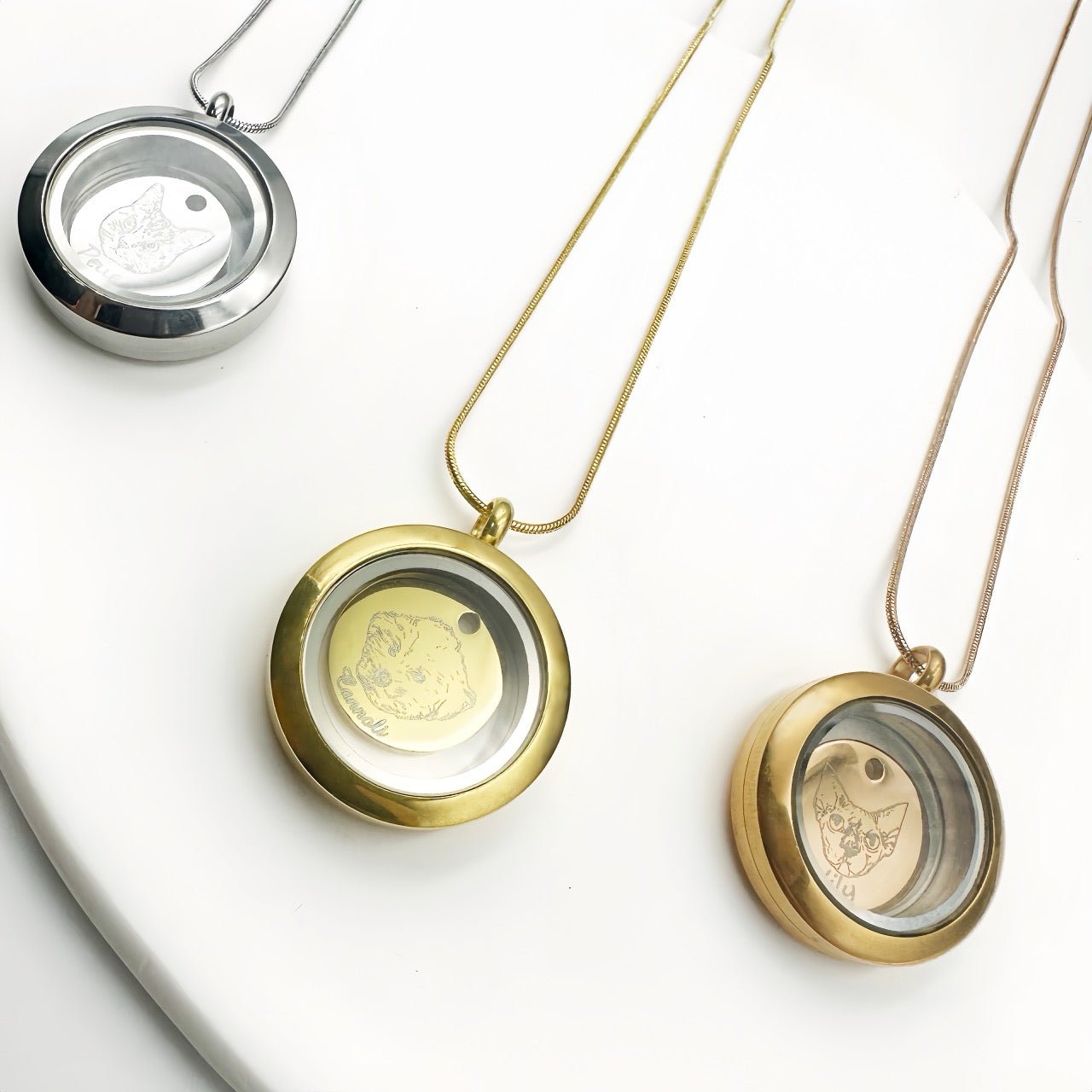 Boltiesd™ Custom Pet Necklace with Glass Round Box - Boltiesd™