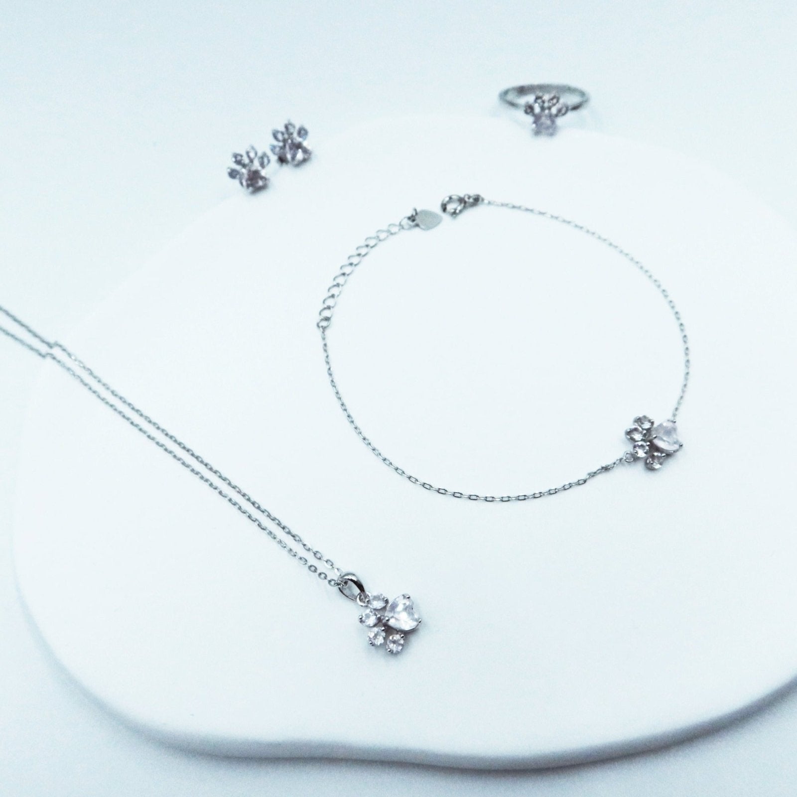 Boltiesd™ Cute Paw Jewelry Gift Set in Sterling Silver S925 - Boltiesd™