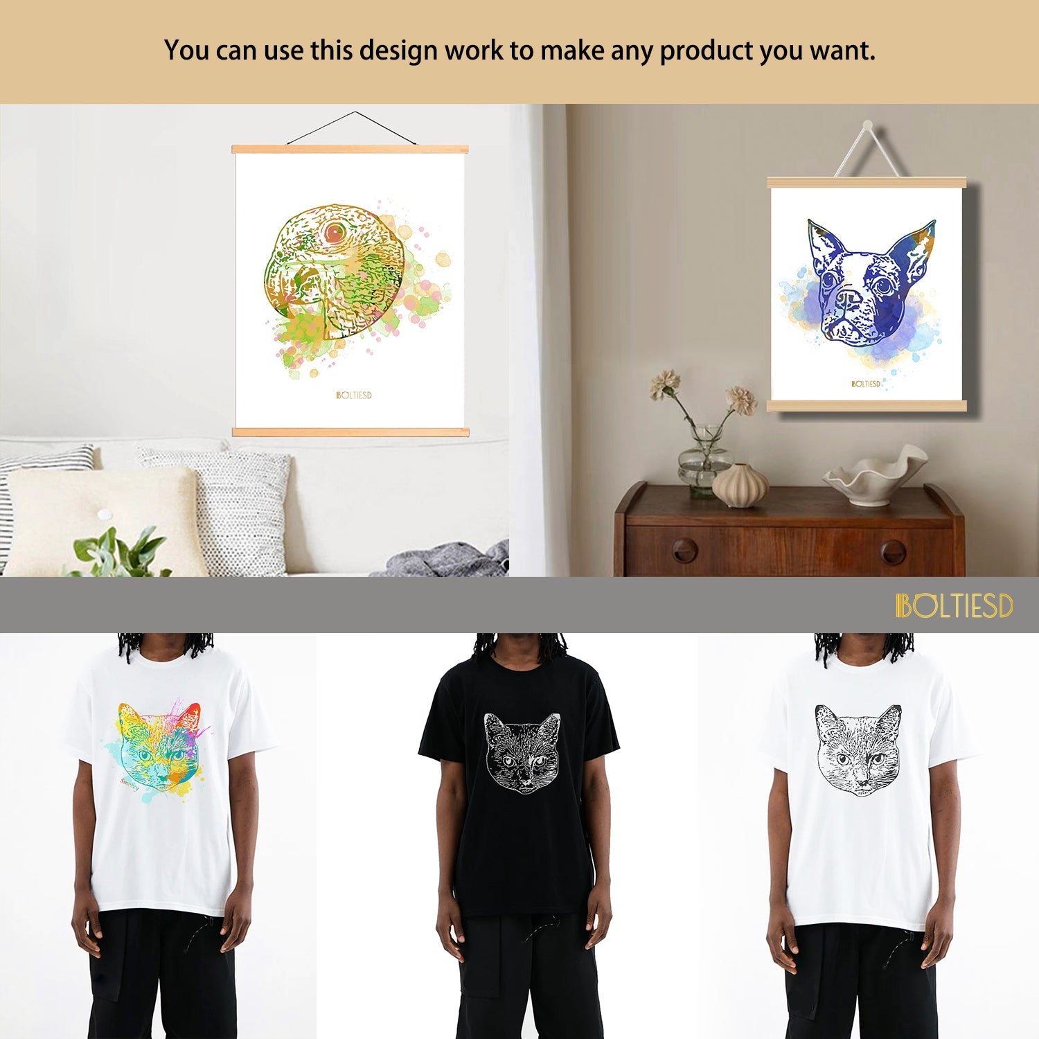 Pet Portrait Design - Boltiesd™