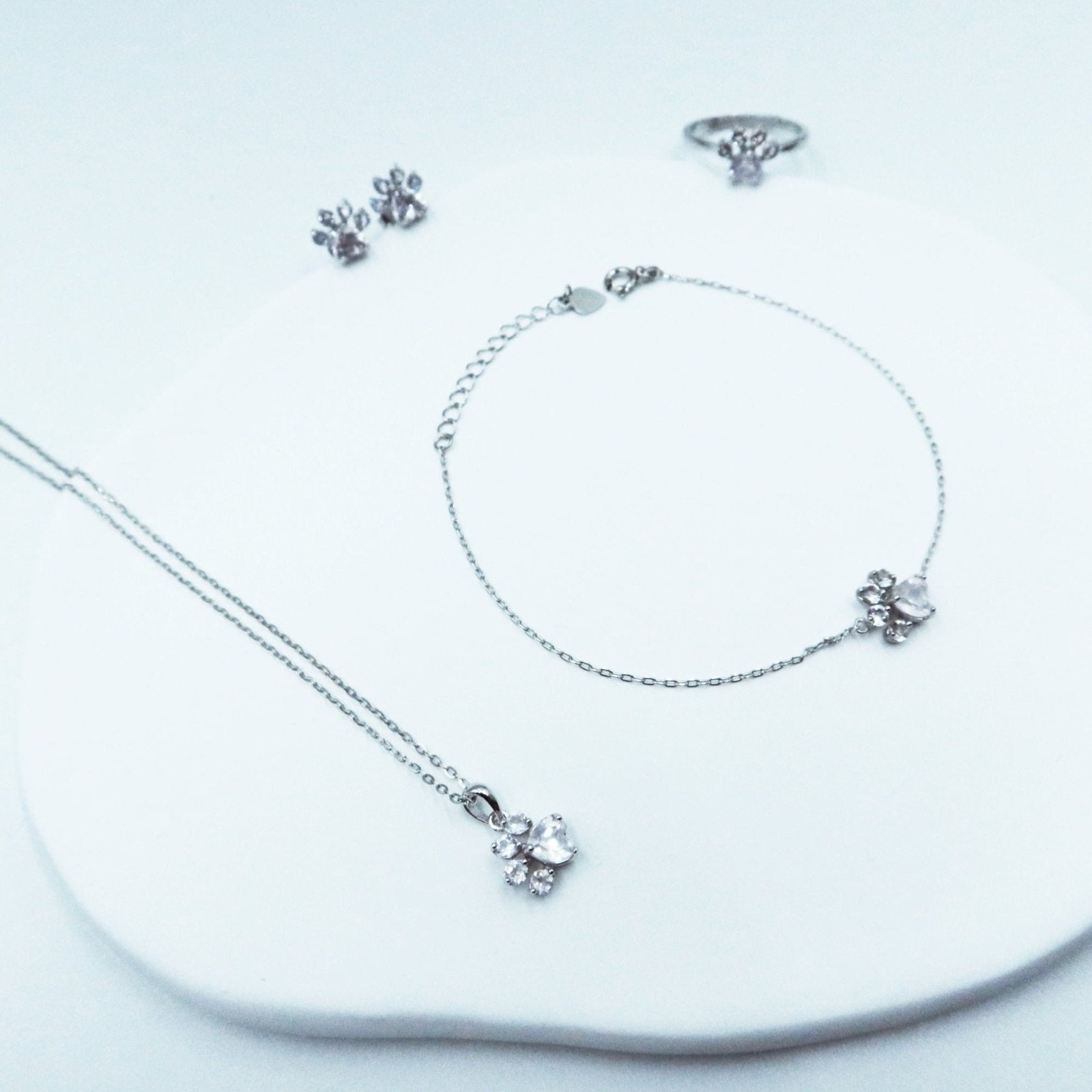 Boltiesd™ Cute Paw Jewelry Gift Set in Sterling Silver S925 - Boltiesd™
