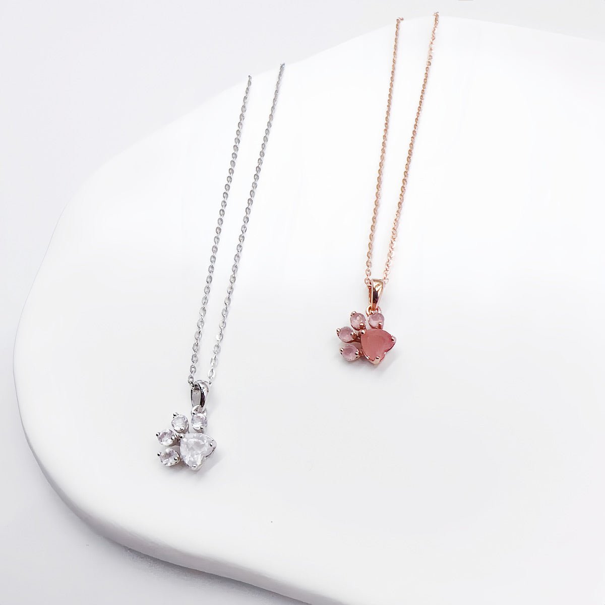 Boltiesd™ Cute Paw Necklace in Sterling Silver S925