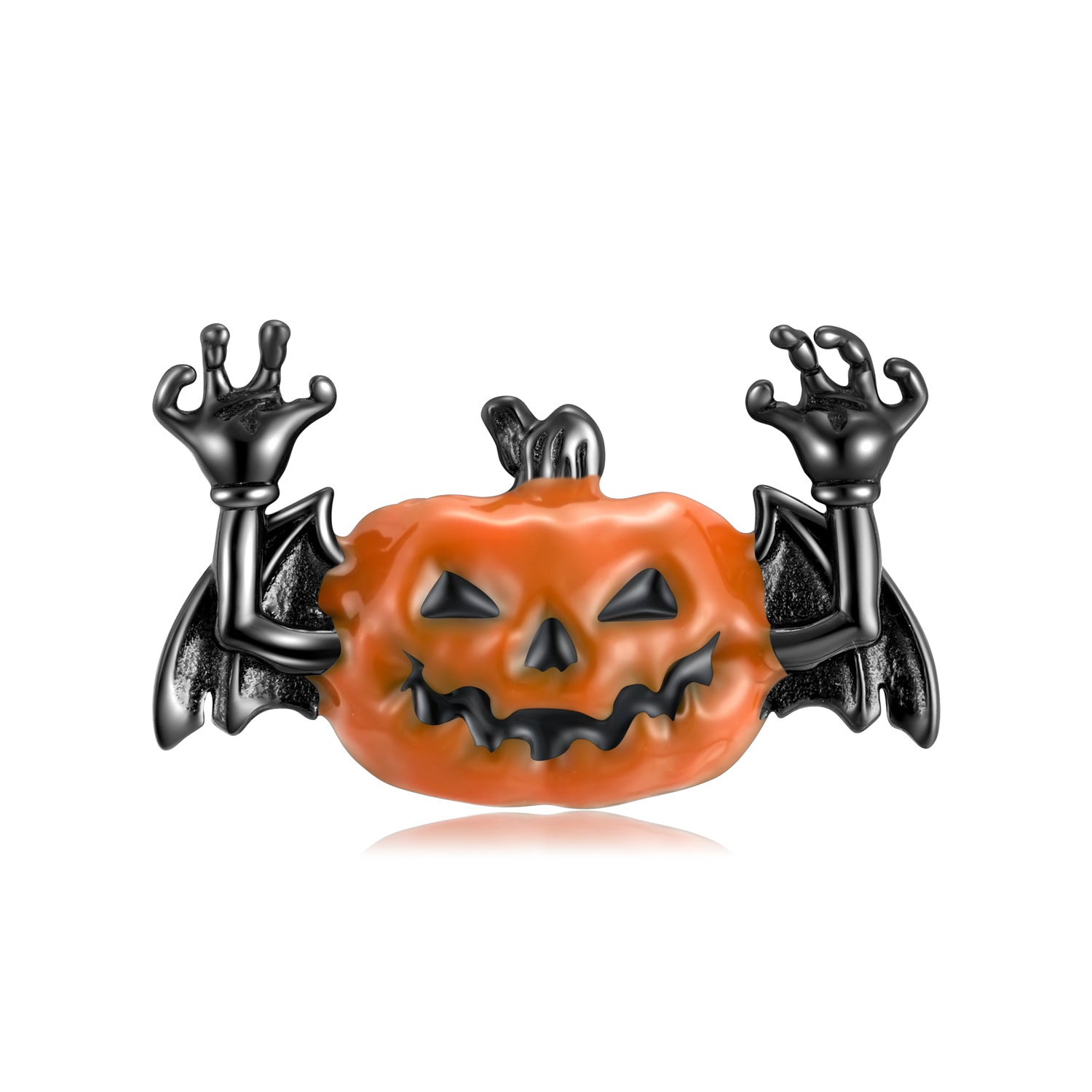 Boltiesd™ Dark Pumpkin Bat Necklace in Sterling Silver S925 for Halloween - Boltiesd™
