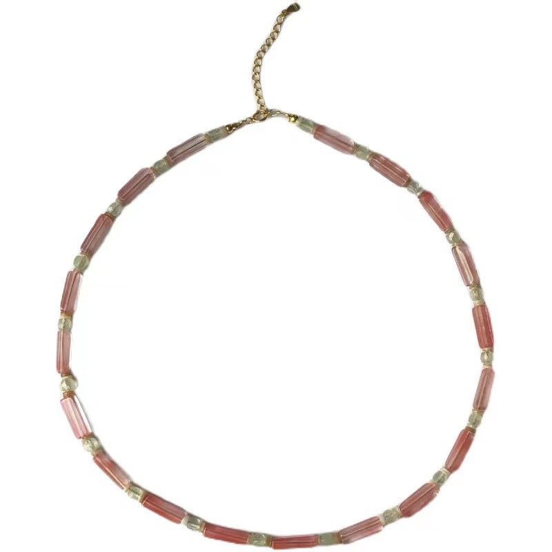 Boltiesd™ Natural Stone Necklace With Fresh Watermelon Boing Boing Ethnic Style - Boltiesd™