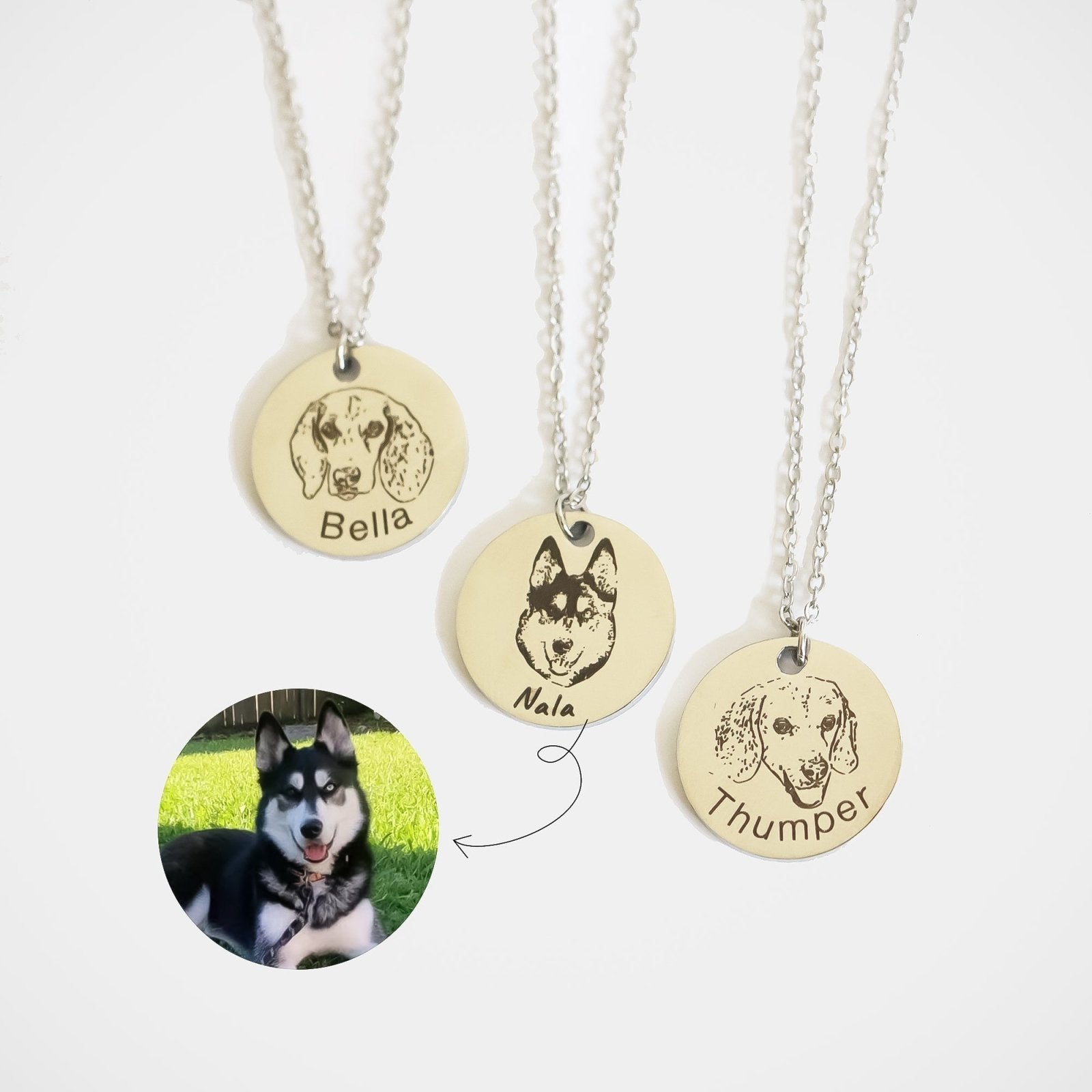 Buy Personalized Pet Name Necklace,dog Breed Silhouette Necklace,pet  Memorial Gift,custom Jewelry for Women Online in India - Etsy