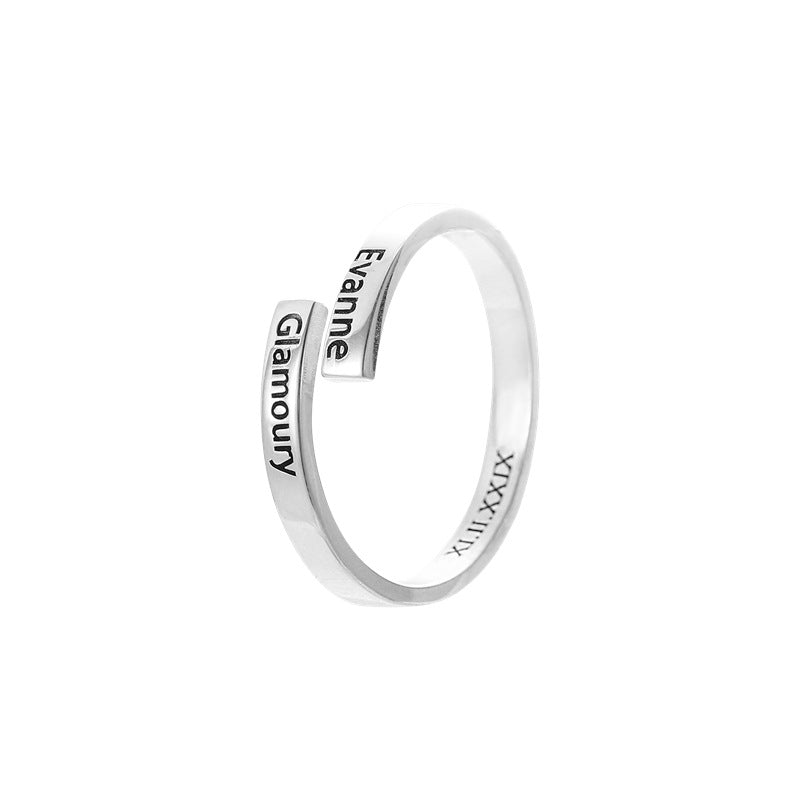 Boltiesd™ Wrap Name Ring in Sterling Silver - Boltiesd™