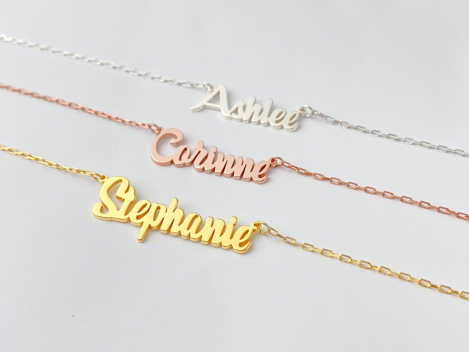 Name Necklace in Sterling Silver - Boltiesd™